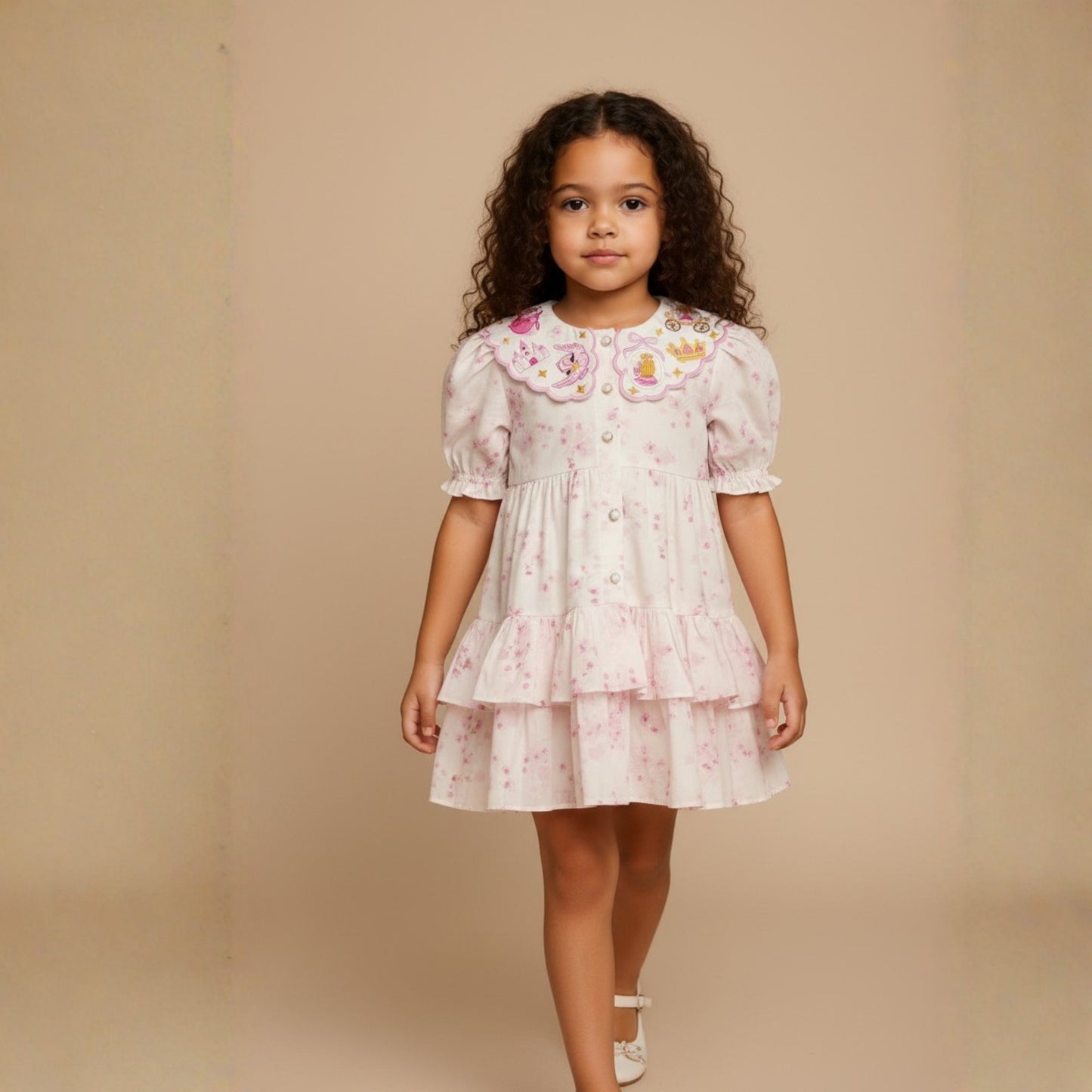 Cinderella Carriage Frill Collar Dress