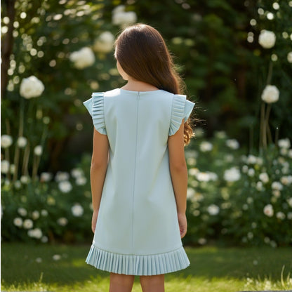 Pearl Sheep Pleated Dress
