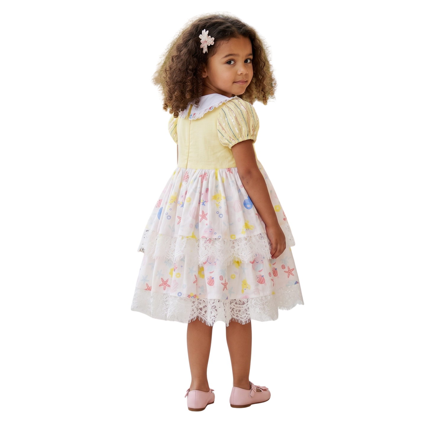 Seaside Whimsy Printed Cotton Dress