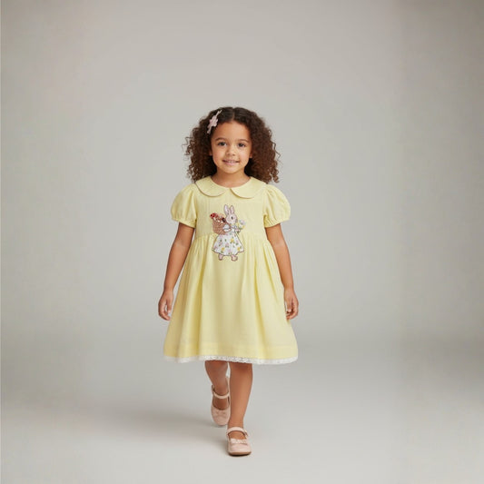 Charming Soft Yellow Dress