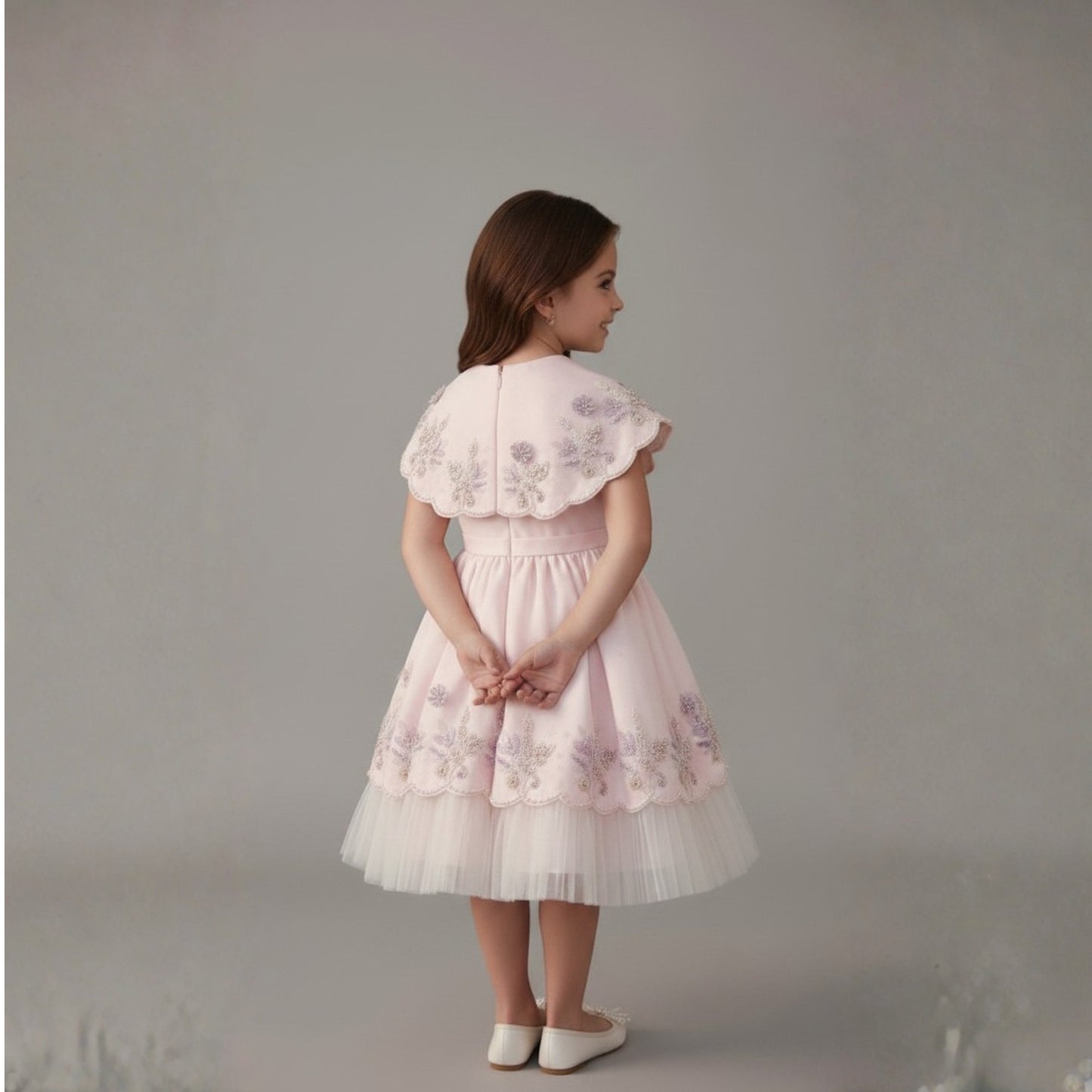 Butterfly Garden Scallop Dress