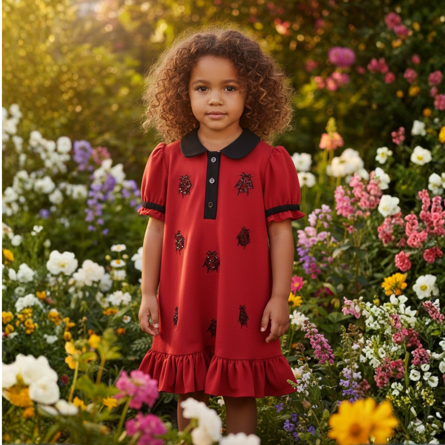 Ladybug Luxe Polo Dress