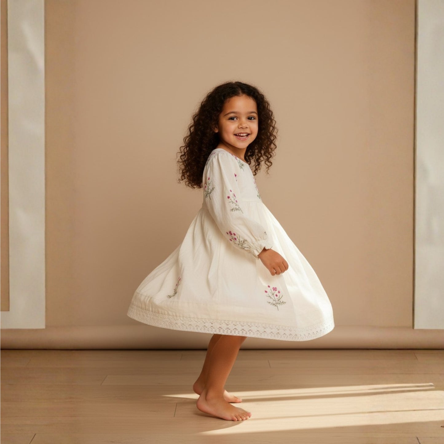 Wildflower Meadow Linen Dress