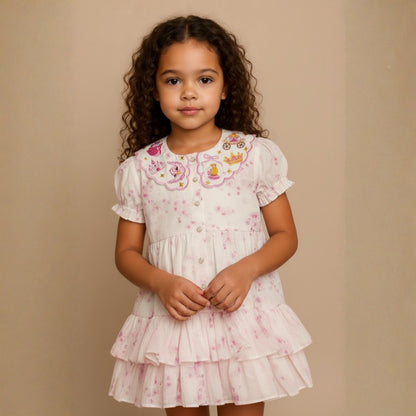 Cinderella Carriage Frill Collar Dress