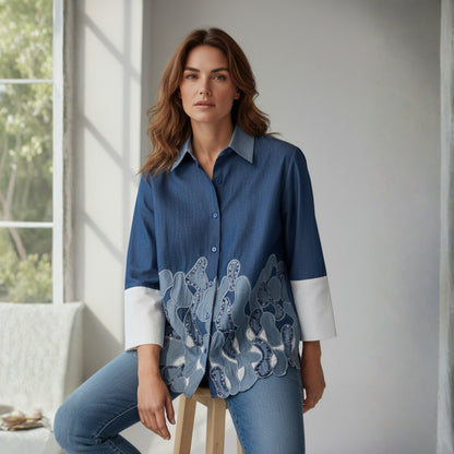 Denim Wave Shirt