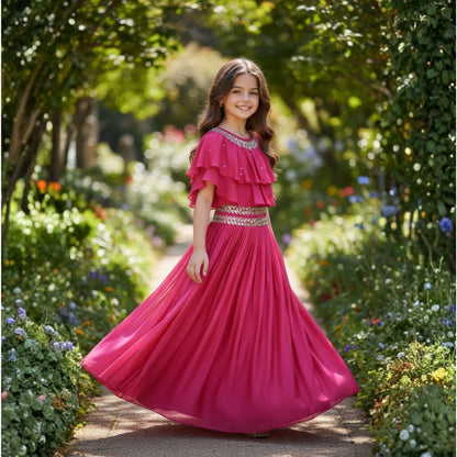 Rosette Bloom Lehenga