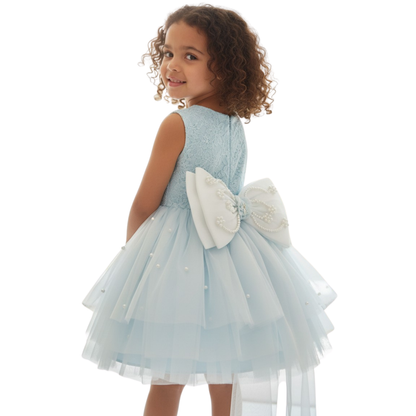Blue Pearl Blossom Dress
