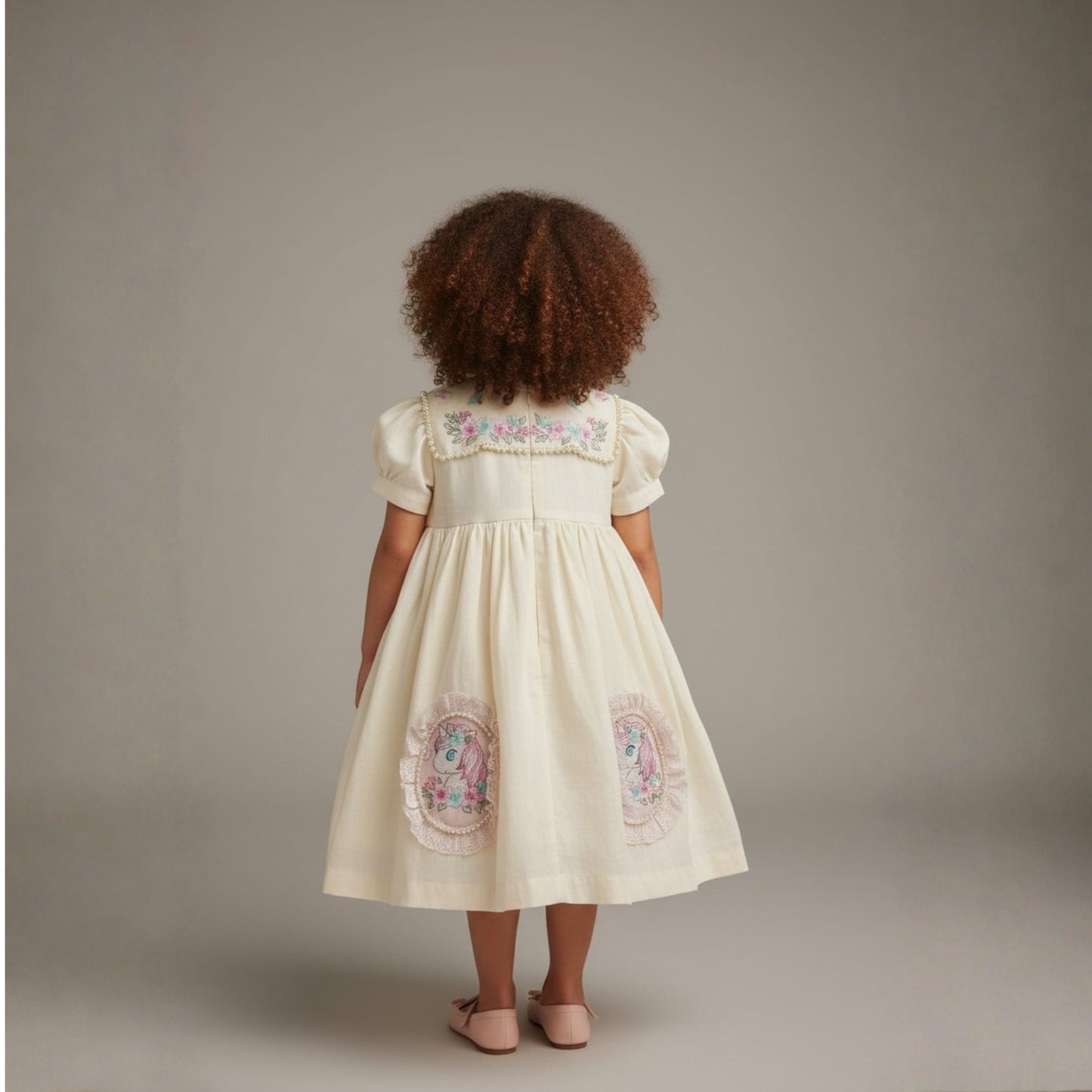 Magical Ivory Linen Dress