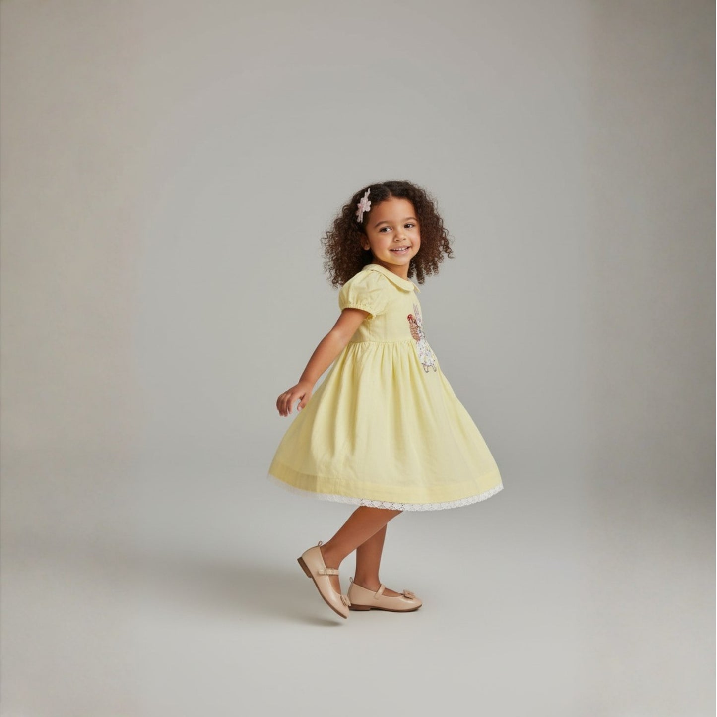 Charming Soft Yellow Dress