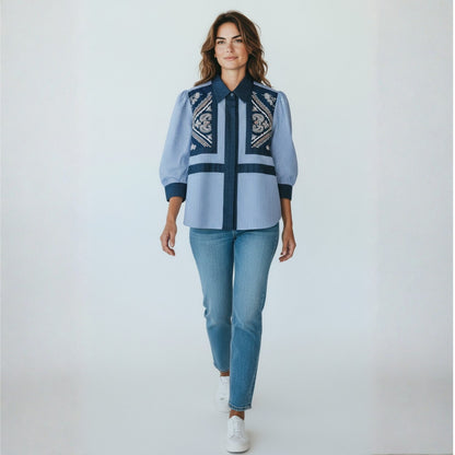 Blue Horizon Stripes