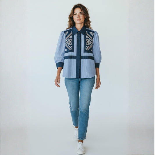 Blue Horizon Stripes