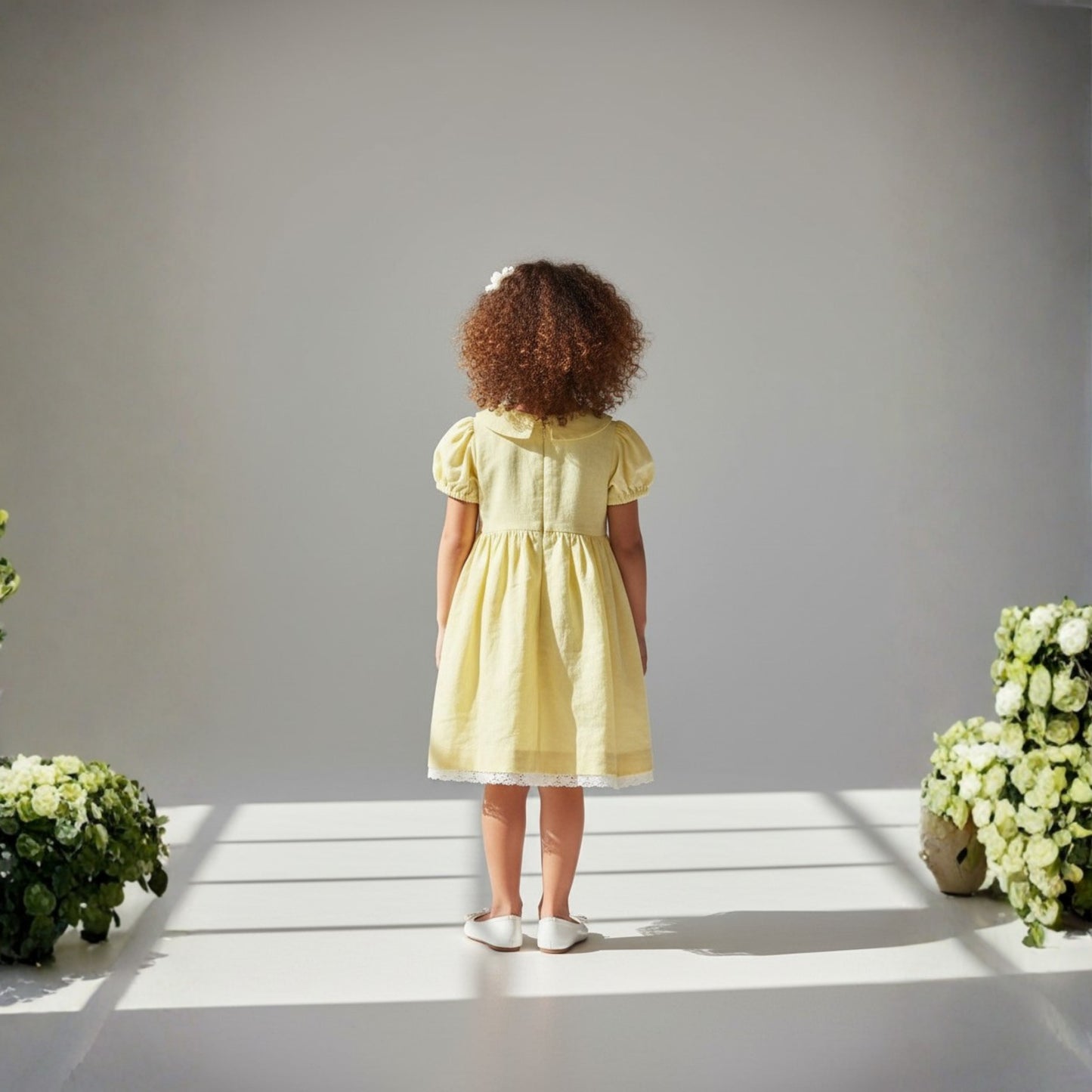 Charming Soft Yellow Dress