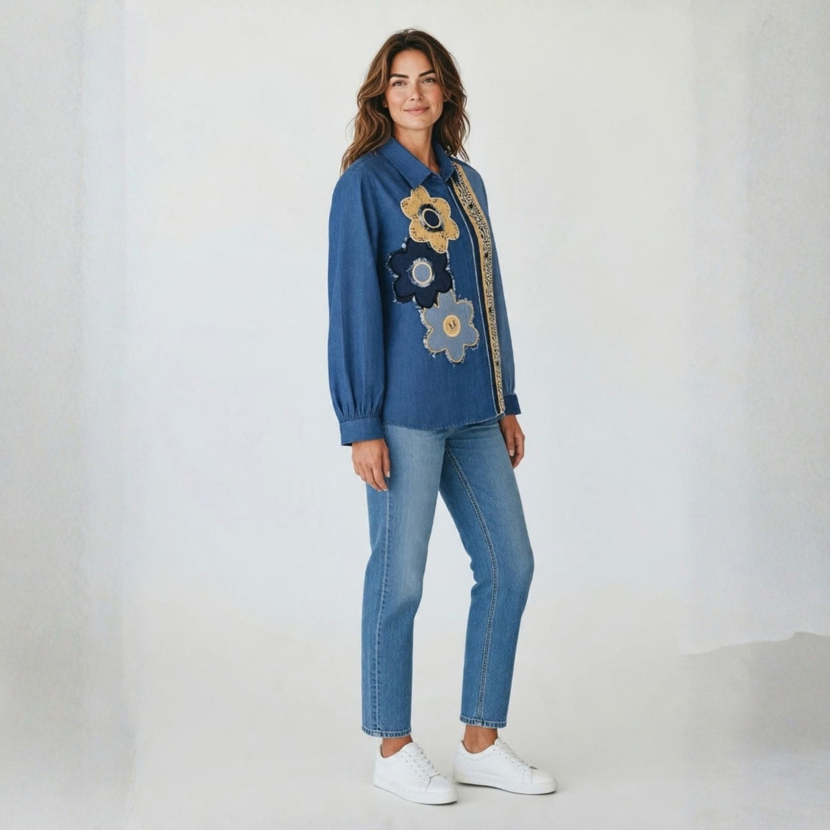 Floral edge shirt