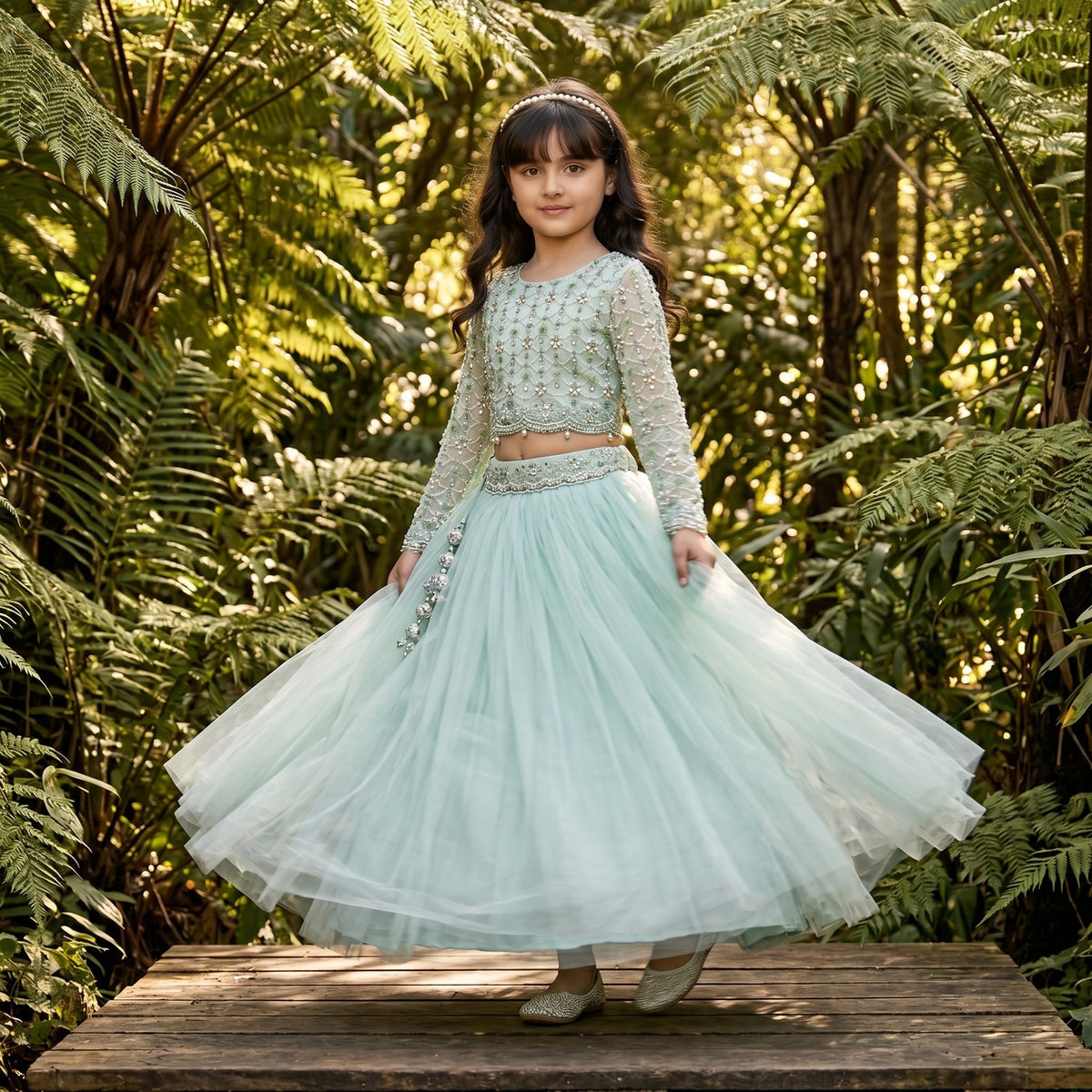 Celeste Pearl Lehenga Set