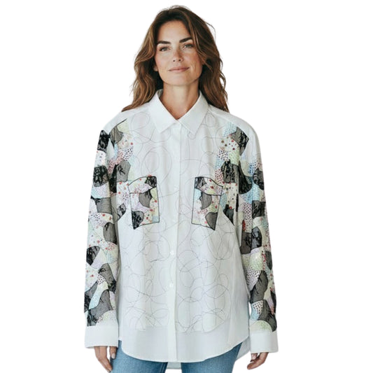 Abstract Canvas Shirt