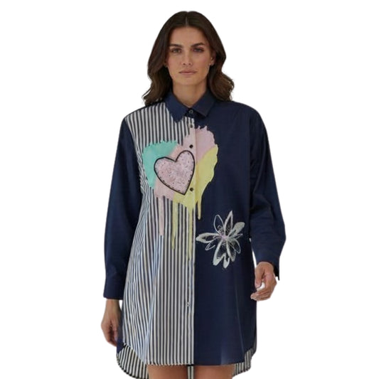 Artisan Heart Shirt Dress