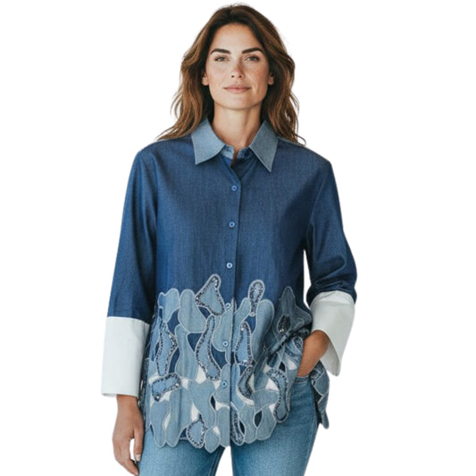Denim Wave Shirt