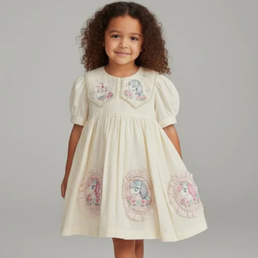 Magical Ivory Linen Dress