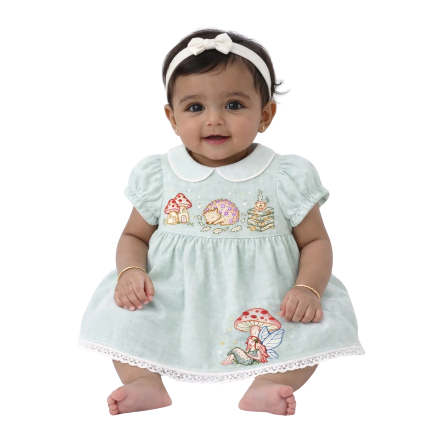 Enchanted Woodland Linen Dress