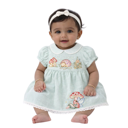 Enchanted Woodland Linen Dress
