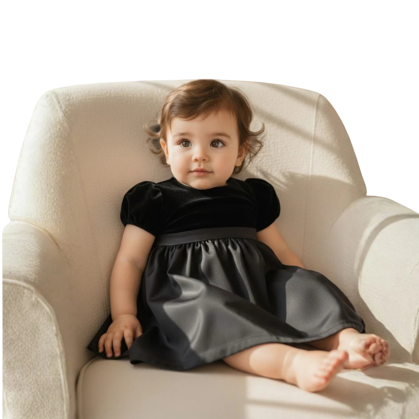Velvet & Satin Party Dress
