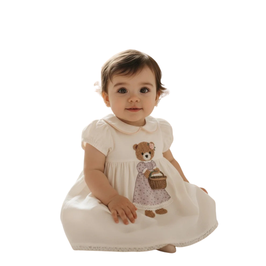 Floral Teddy Linen Dress