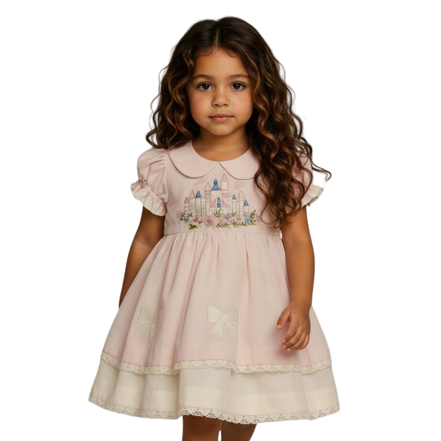 Princess Castle Linen Dress