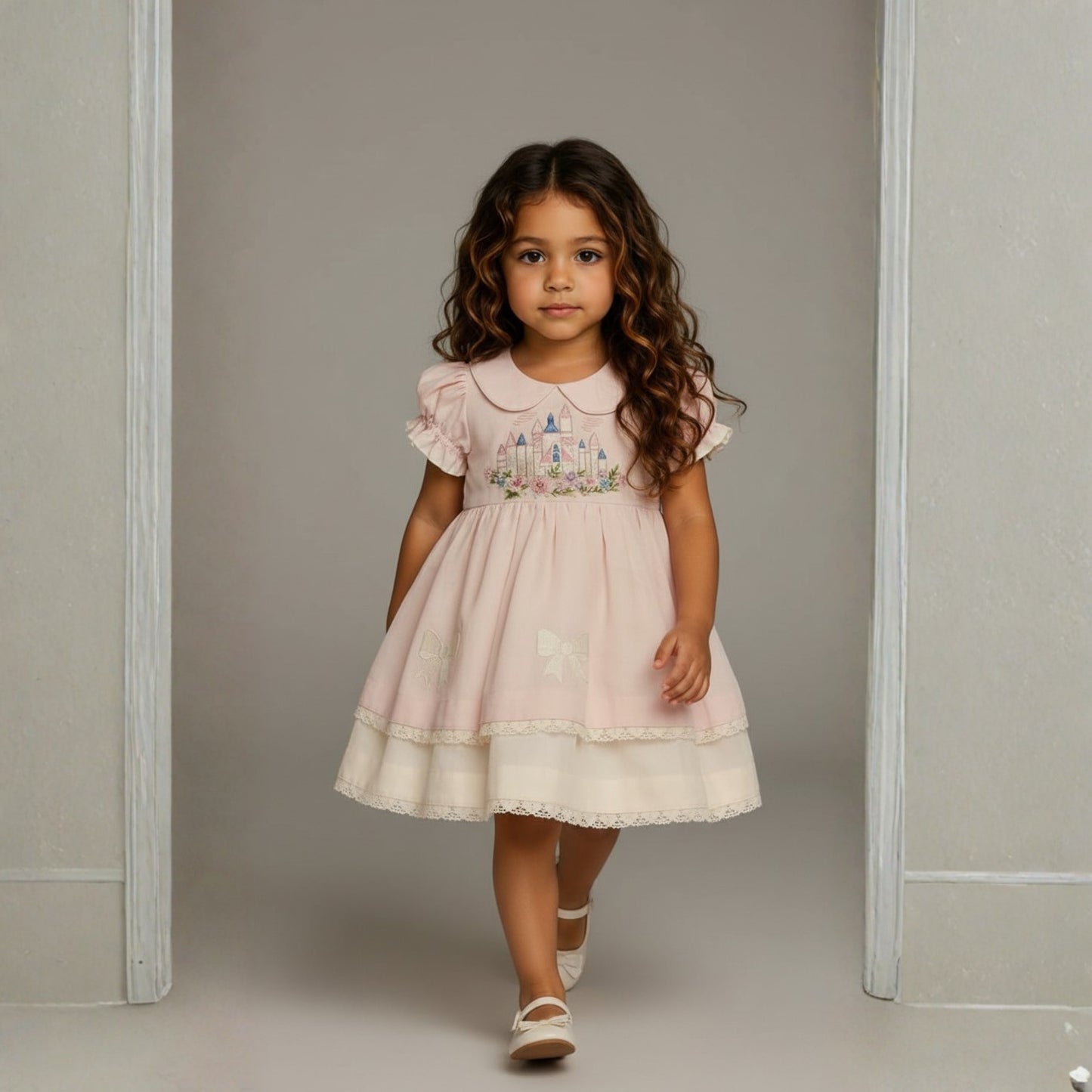Princess Castle Linen Dress