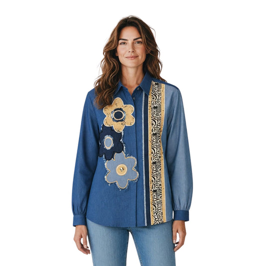 Floral edge shirt