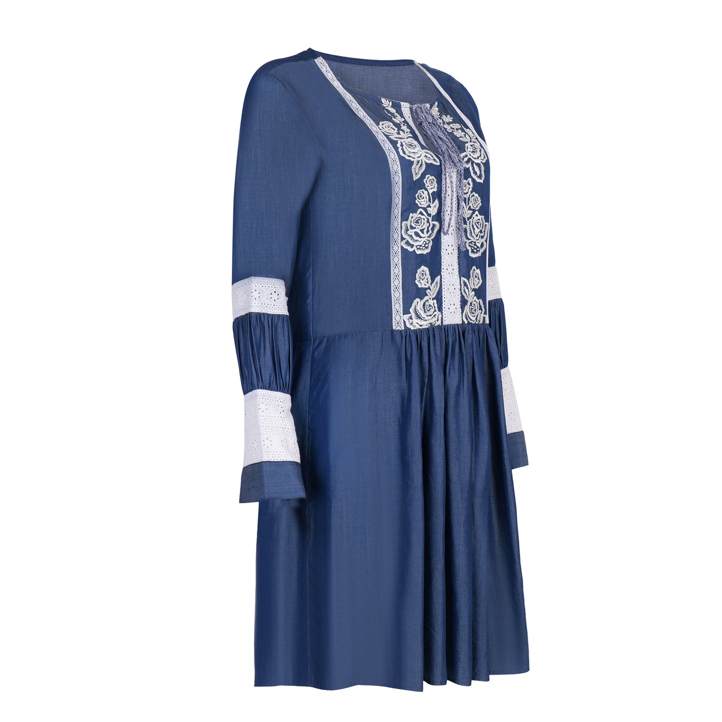 Denim Floral Dresses