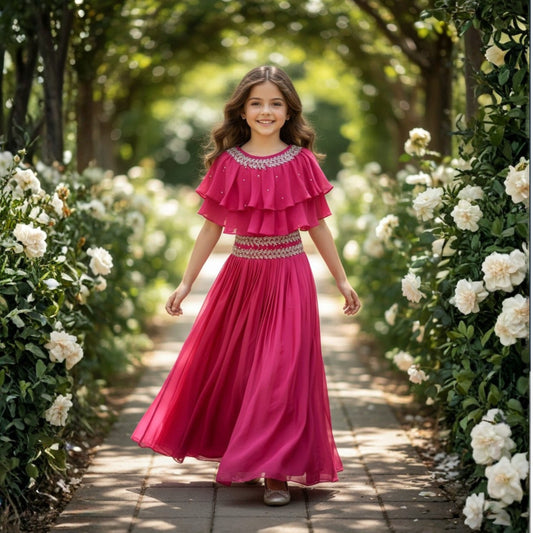 Rosette Bloom Lehenga