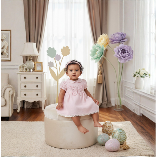 Butterfly Blossom Linen Dress