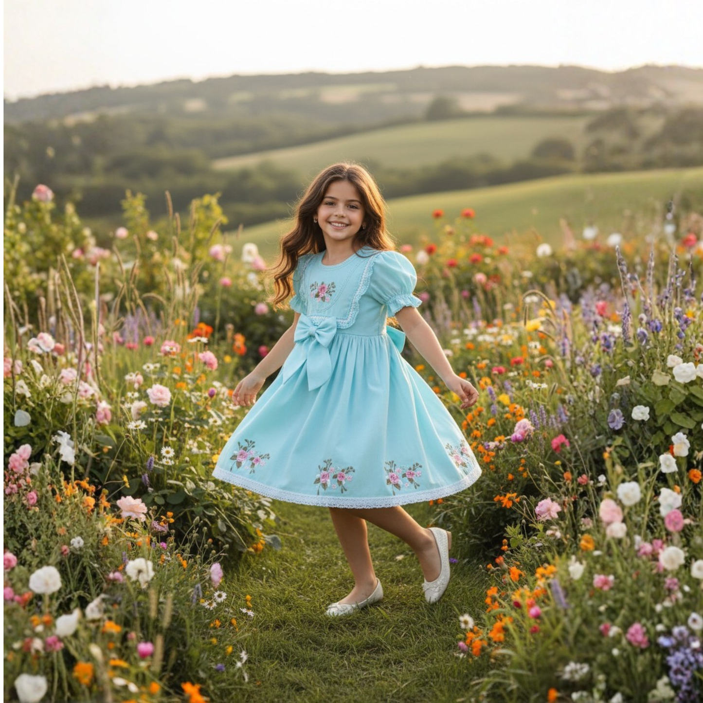 Peony Rose Cotton Dress