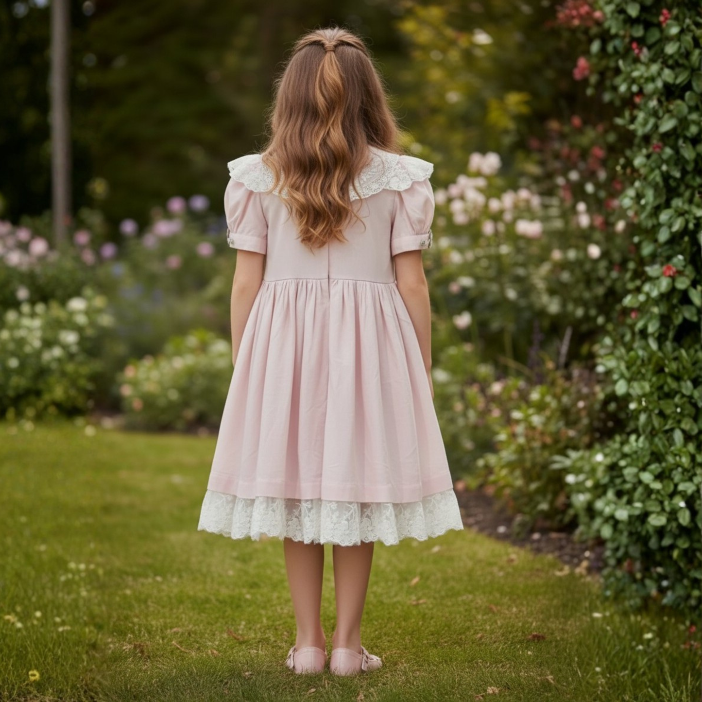 Rosy Hop Cotton Dress