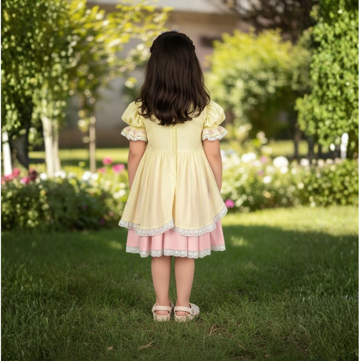 Salvia Princess Cut Cotton Dress