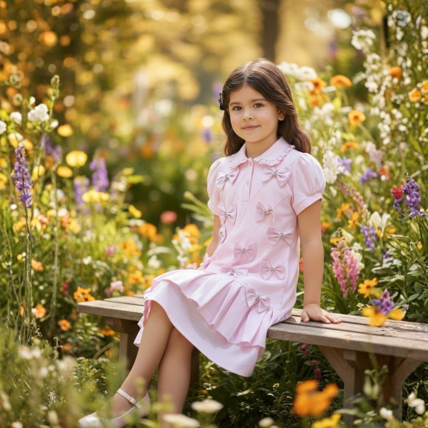 Sweet Bow Polo Dress