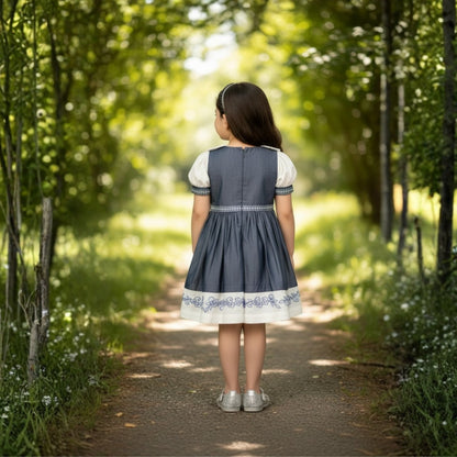 Denim Collar Wishper Denim Dress