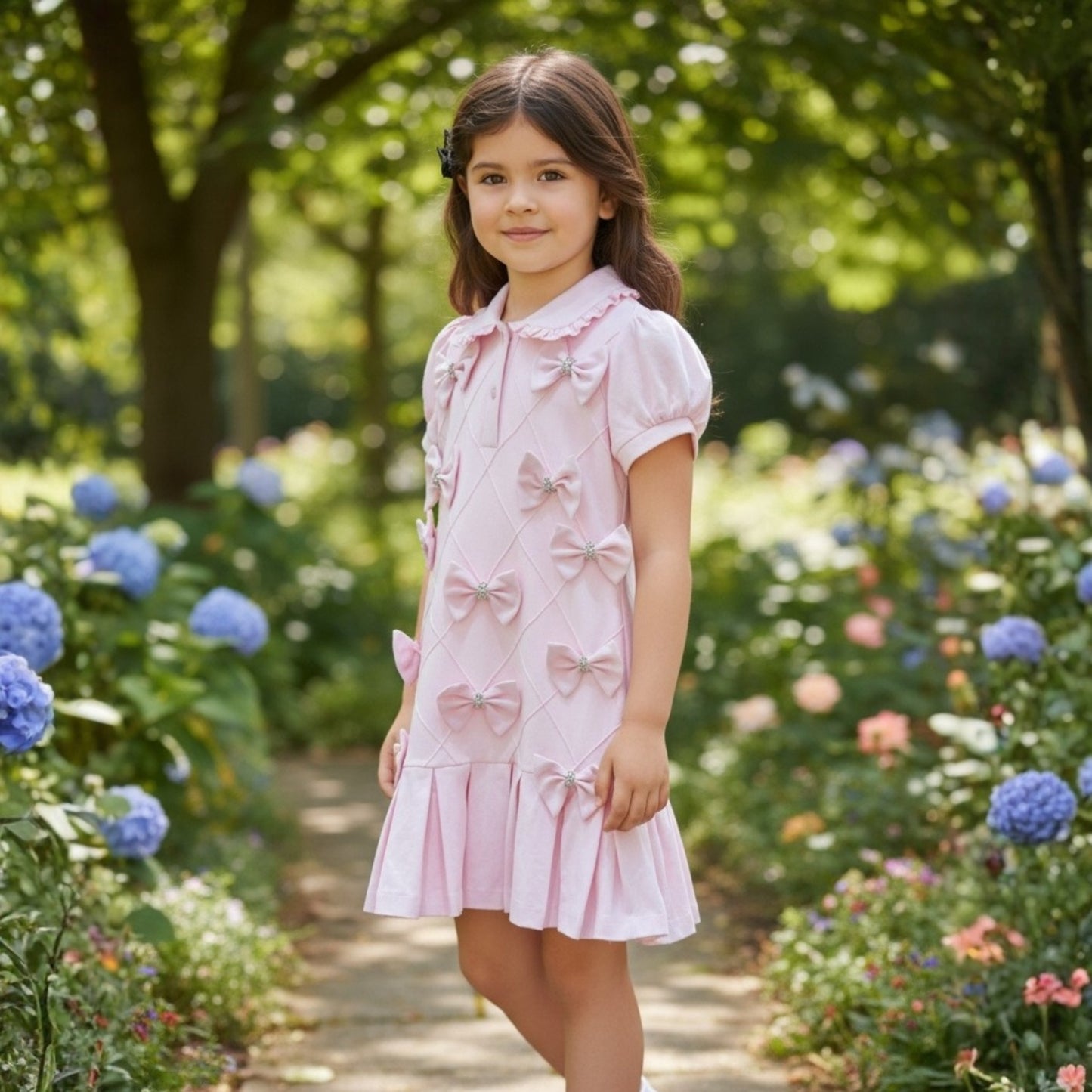 Sweet Bow Polo Dress