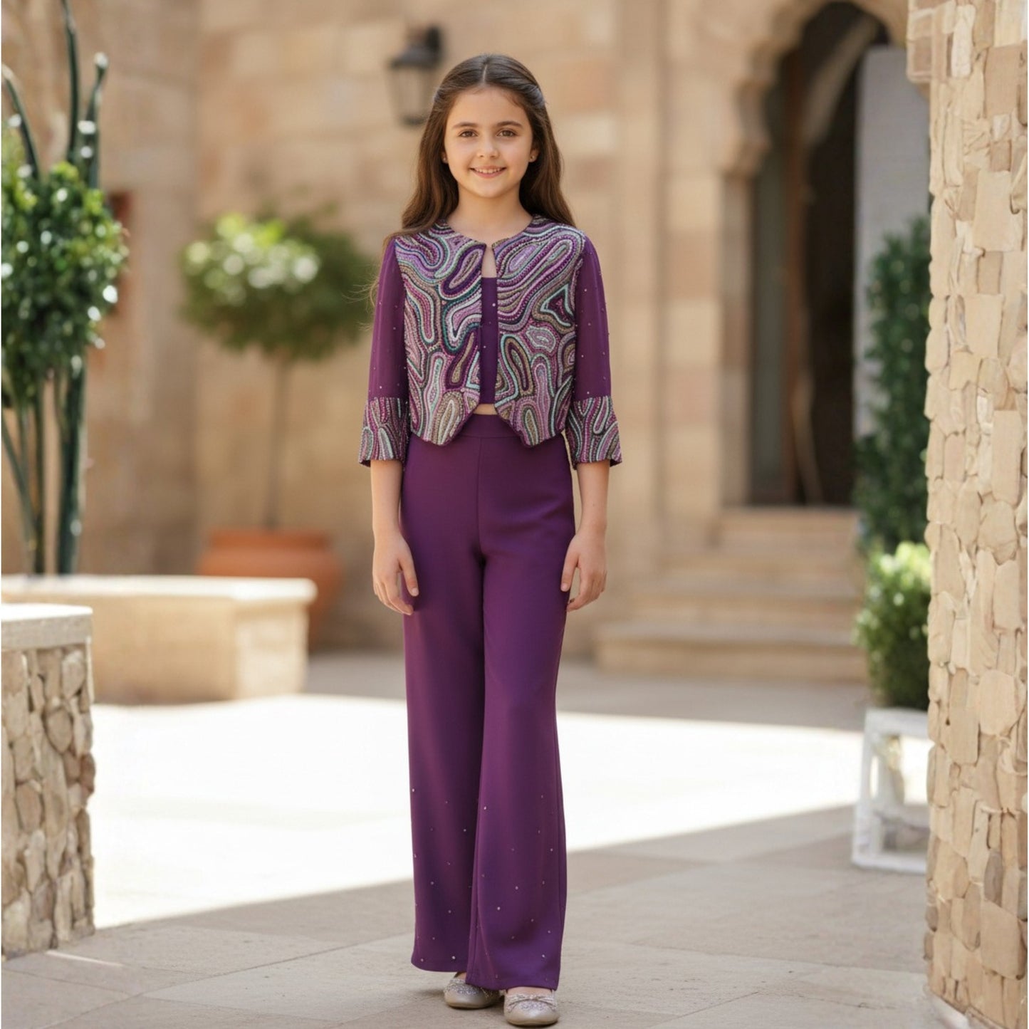 Amethyst Pearl Sharara