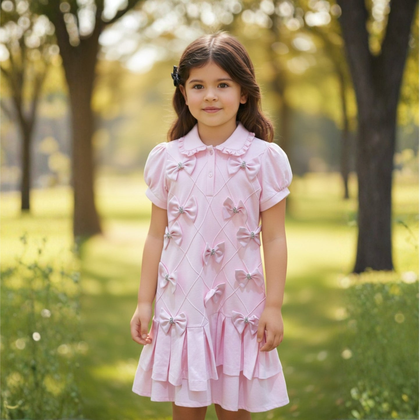 Sweet Bow Polo Dress