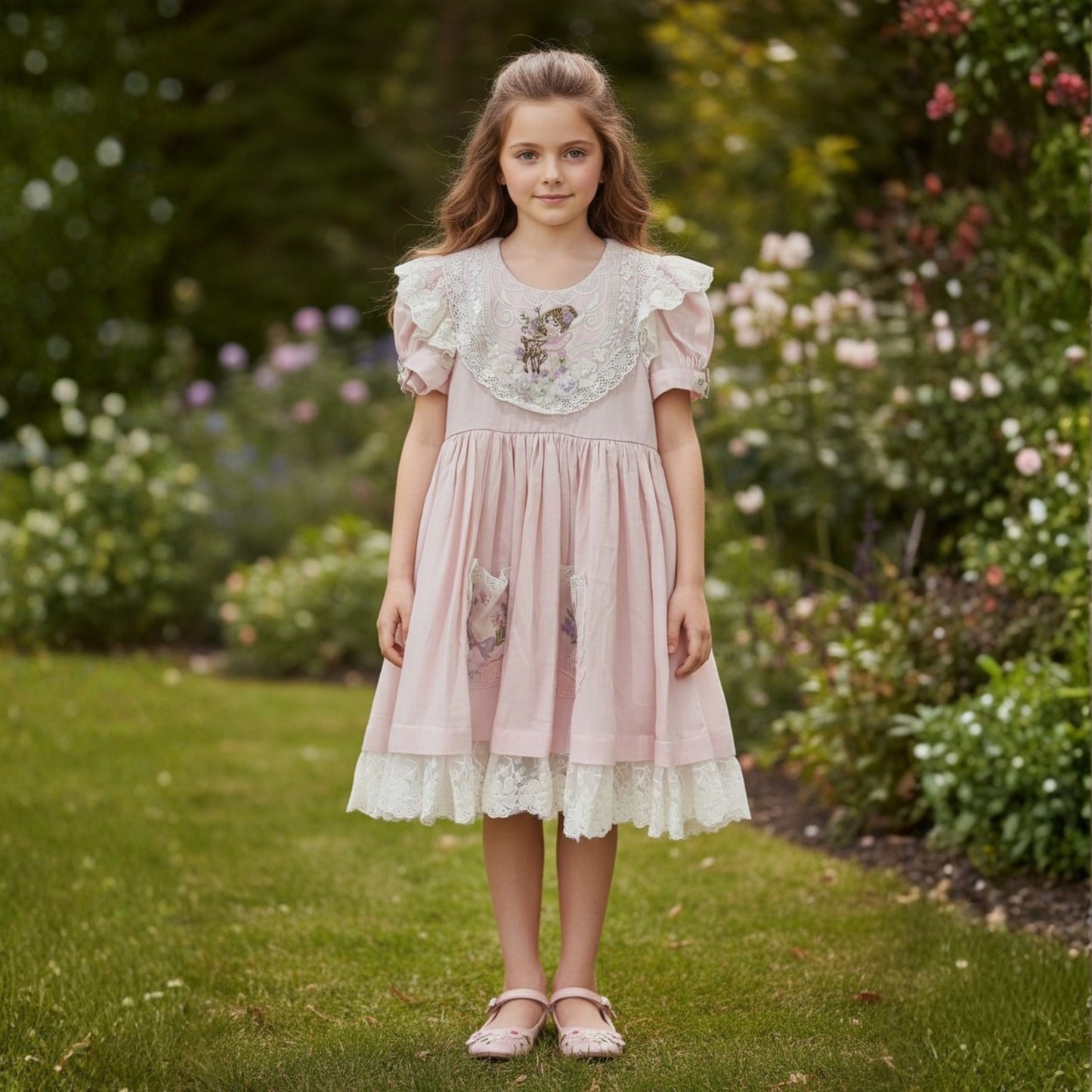 Rosy Hop Cotton Dress