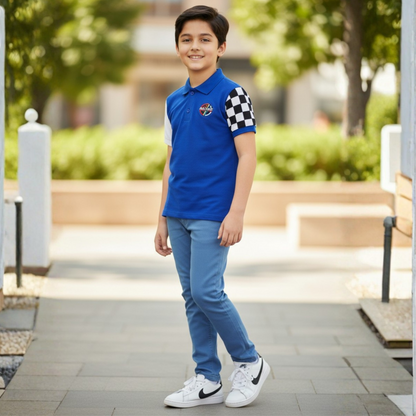 Turbo Grid Polo t-shirt