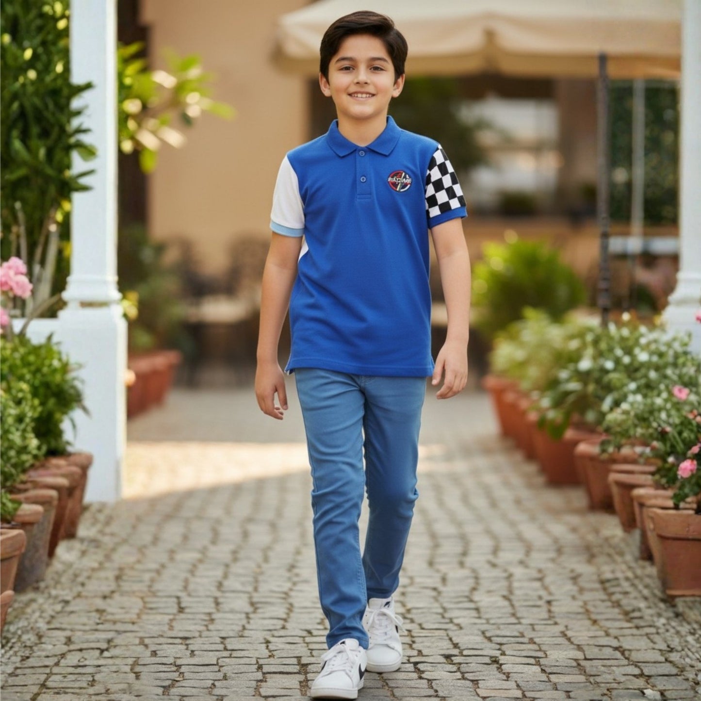 Turbo Grid Polo t-shirt