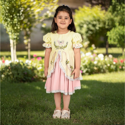 Salvia Princess Cut Cotton Dress