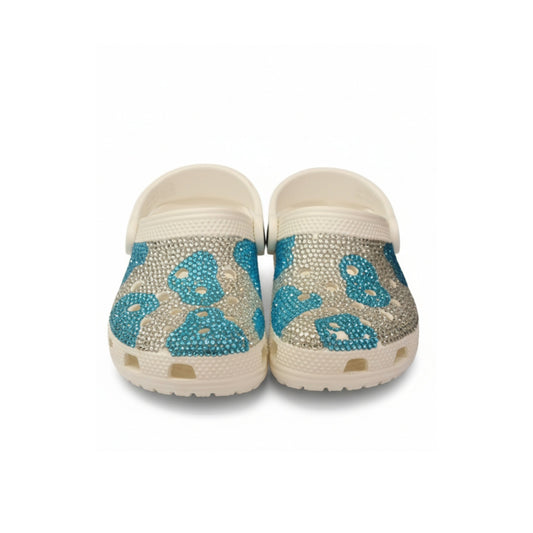 Crystal panda crocs