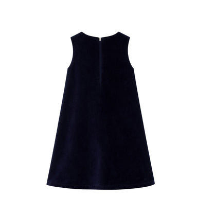The Midnight Bow Velvet Dress