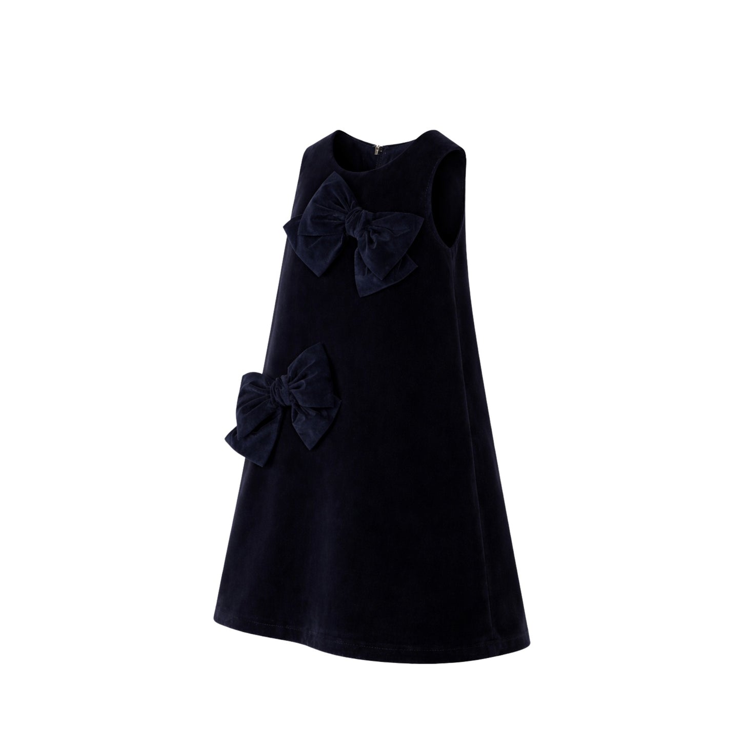 The Midnight Bow Velvet Dress