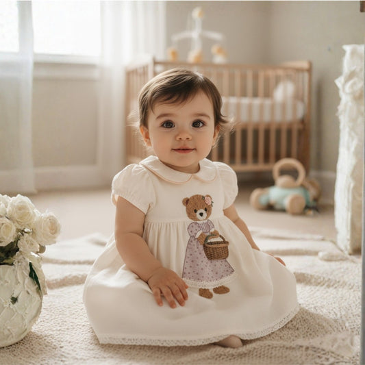 Floral Teddy Linen Dress