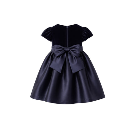 Velvet & Satin Party Dress