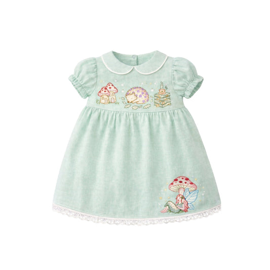 Enchanted Woodland Linen Dress